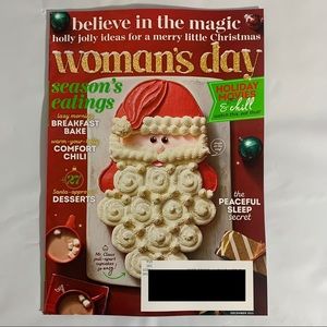 Womans Day Magazine December 2021 Holly Jolly Merry Little Christmas Santa Cake